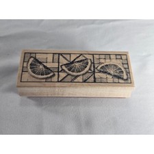 Club Scrap Citrus Slice Rubber Stamp Limited Edition 2005 Scrapbook