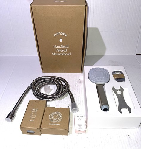 Canopy Handheld Filtered Shower Head & Scalp Massager High Pressure - Nickel - Picture 7 of 18