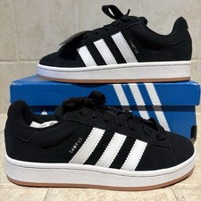 Adidas Campus 00s Sneakers Suede Black White Gum Boys Size 6.5Y NEW