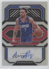 2020-21 Panini Prizm Penmanship Silver Prizm Amir Coffey #PE-AMI Auto 03l7