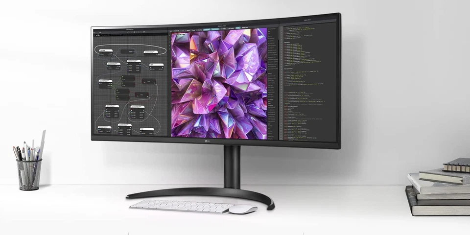 LG UltraWide QHD 34-Inch Curved Computer Monitor 34WQ73A-B, IPS (LCD DAMAGED) - Image 2 of 4