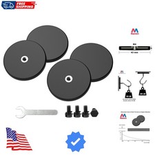 4 Pieces Strong Rubber Coated Mounting Magnets Anti-Scratch, 30 LBS of Adhesi...