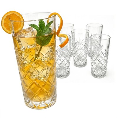 Longdrinkgläser Trinkgläser Cocktailgläser Gin Gläser Wassergläser 6er Set 300ml