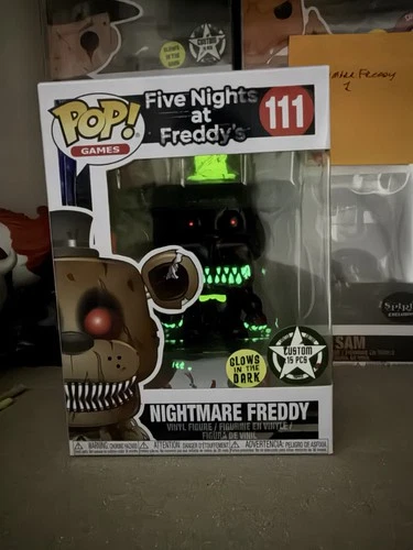 Custom Bloody GITD Funko POP! Five Nights At Freddy's Nightmare Freddy #111