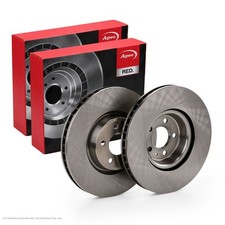 2X APEC Front Brake Discs for AUDI Q7 2015- 350mm Vented DSK3284