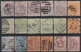 13) VICTORIA / AUSTRALIA USED SELECTION SEE POSTMARKS