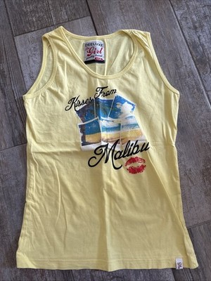 Diesel Shirt Mädchen Größe 10 140 Neu Gelb Sommer 