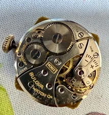 Vintage 1950s Bulova 10K RGP Mechanical Watch 15 Jewels Swiss 10BT Untested for