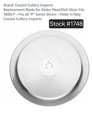Cozzini Cutlery Replacement Blade - Globe Meat/Deli Slicer Fits 3600/3850/3975..