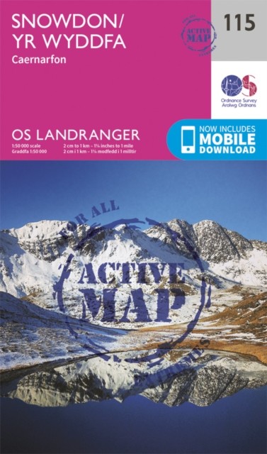 Landranger Active (115) Snowdon & Caernarfon (OS Landranger Active Map) - Image 5