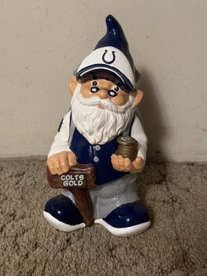 Indianapolis Colts NFL Garden Gnome 11'' Forever Statue Piggy Bank Ceramic RARE