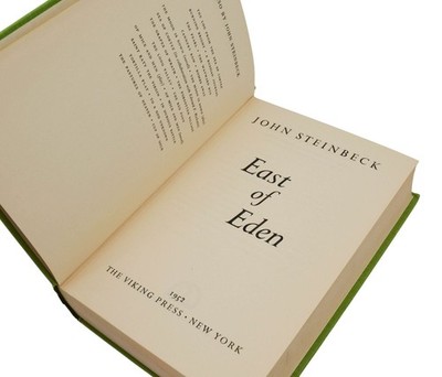 East of Eden ~ by JOHN STEINBECK ~ First Edition ~ 1st Printing