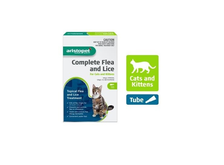 Aristopet Complete Flea & Lice Treatment for Cats & Kittens 3 Pack