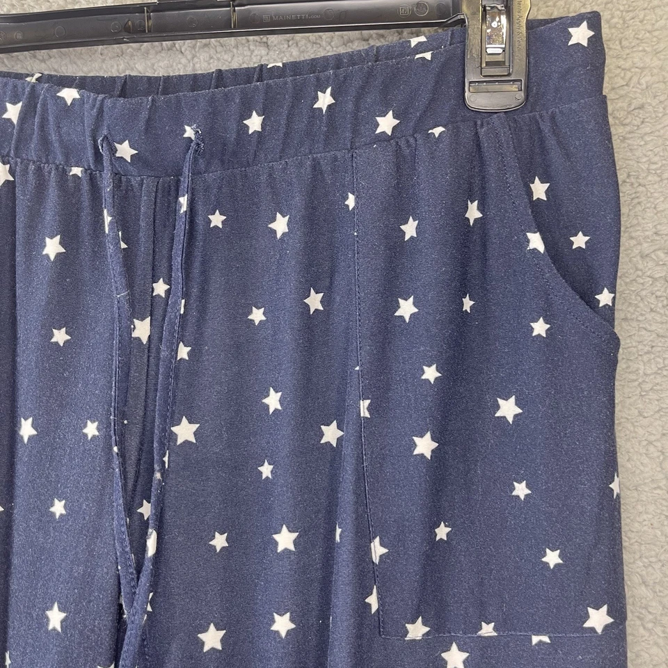 Lucky Brand женщин Sleepwear брюки маленький синий звезды Flowy свободного кроя карманы - Изображение 3 из 4