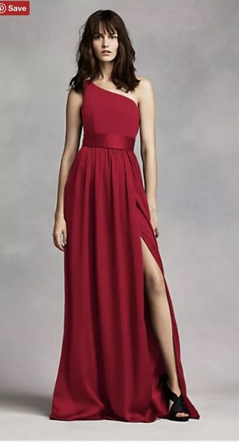 vera wang white bridesmaid dress