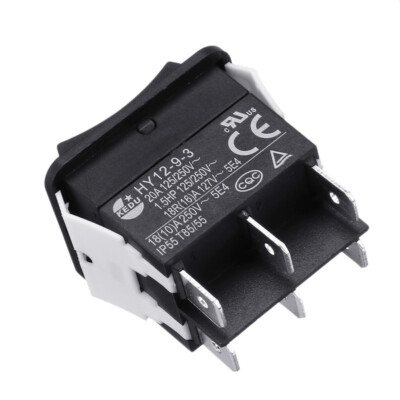 1pcs HY12-9-3 KEDU On Off On Rocker Switch 125/250V 18/20A Pushbutton Switch