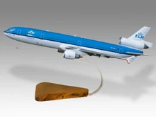 McDonnell Douglas MD-11 KLM Desk Wood Airplane New Model Small Scale 1/200