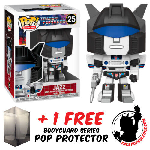 FIGURA DE VINILO FUNKO POP VINILO RETRO TOYS TRANSFORMERS JAZZ #25 + PROTECTOR POP. - Imagen 1 de 1