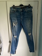 Condemned Nation Mens ( Foot Asylum )distressed stretch jeans  34 x 29.      O2