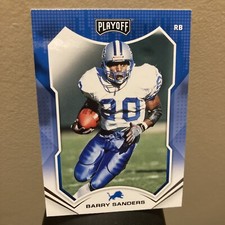 2021 Panini Playoff Football #136 Barry Sanders Detroit Lions RB