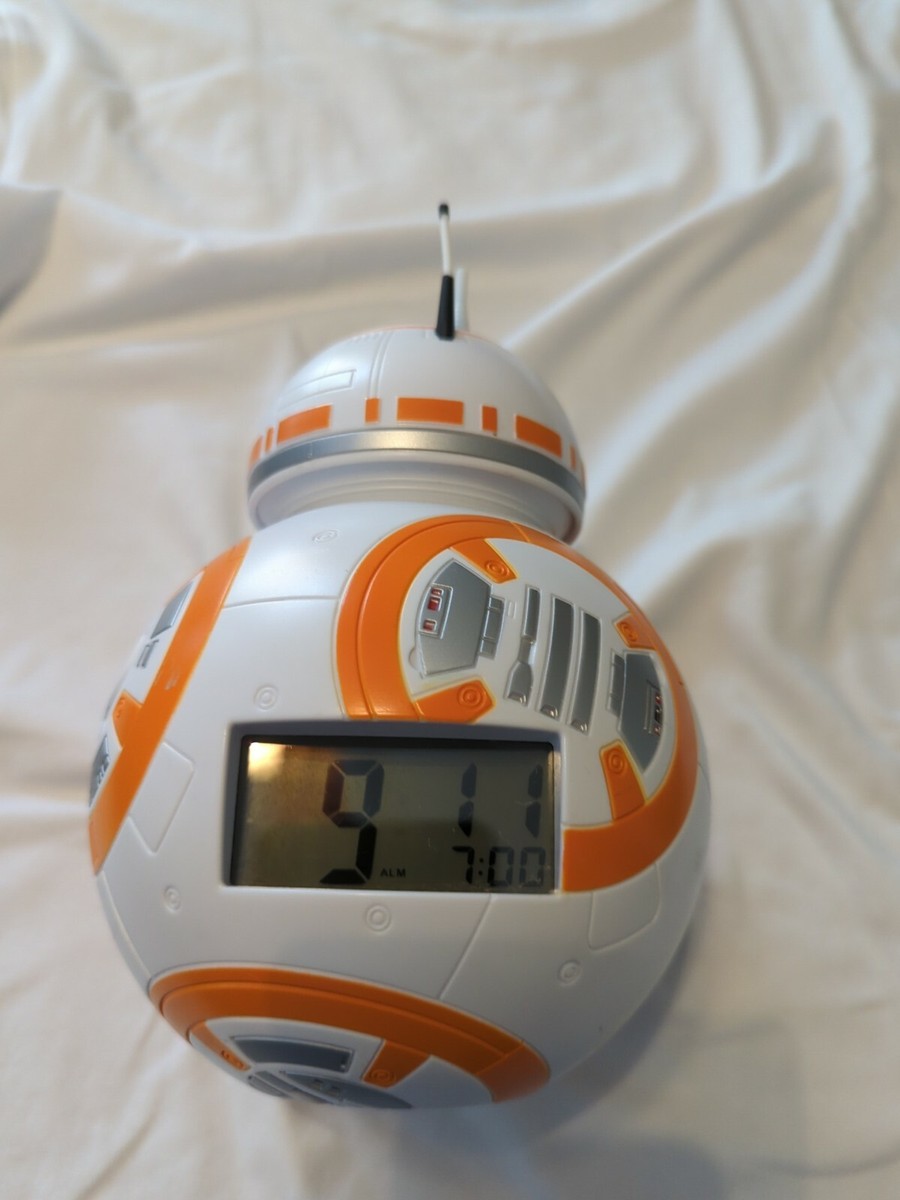 STAR WARS Digital Alarm Clock BB-8 Astro Droid Light Up LCD
