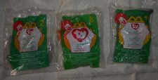 Vintage 1998 McDonald's Happy Meal Toys - Beanie Babies - Antsy/Scoop/Spike