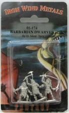 Ral Partha 01-174 Barbarian Dwarves Fantasy Armies Dwarf Warriors Fighters NIB