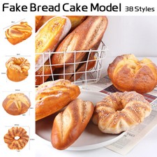 Realistic Artificial Fake Bread Cake Bakery Display Kitchen Food Model Props