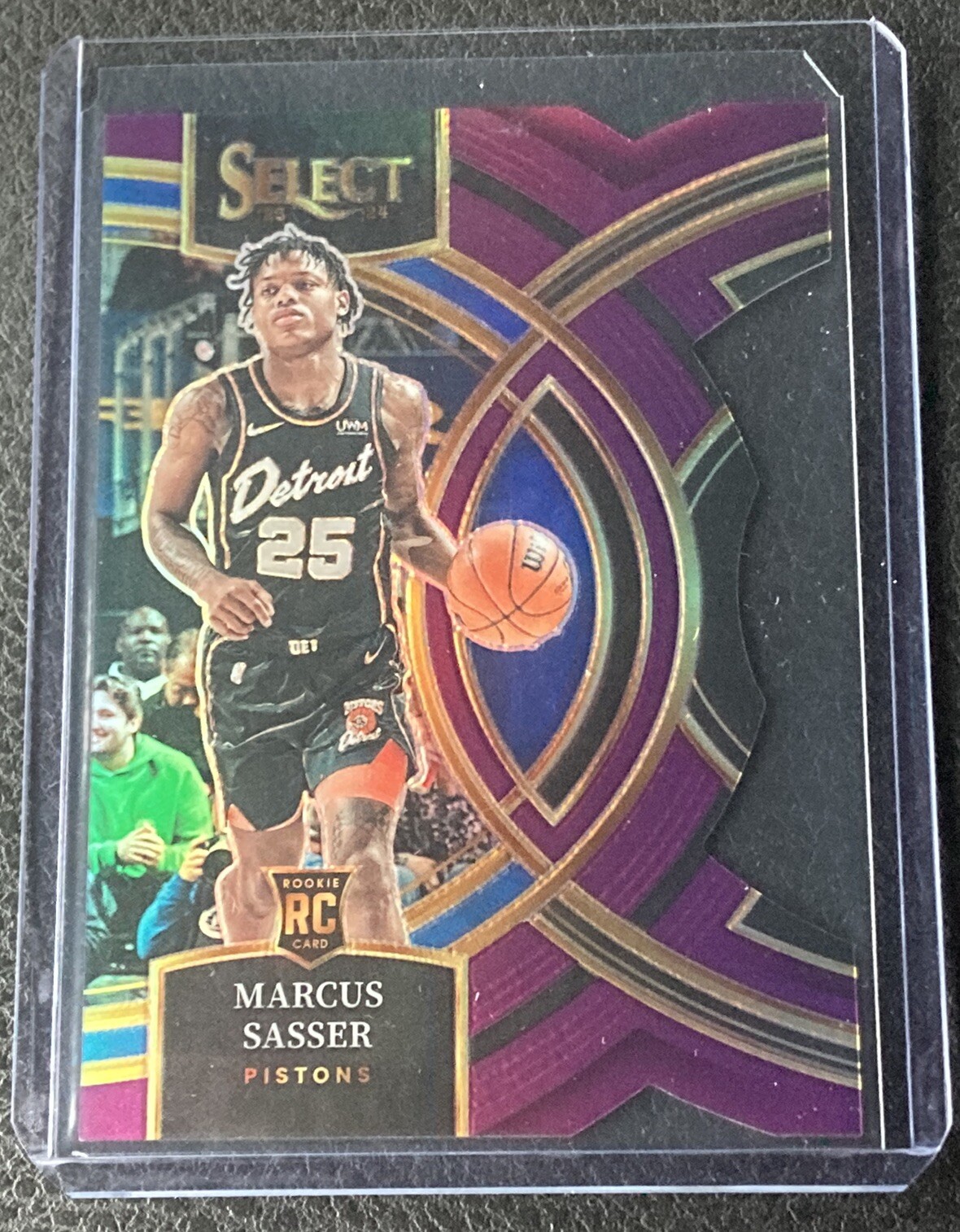 2023-24 Panini Select Marcus Sasser Rookie /99 Premier Purple Die-Cut #114