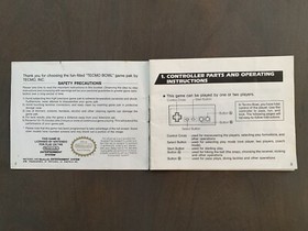 TECMO BOWL NES INSTRUCTION MANUAL