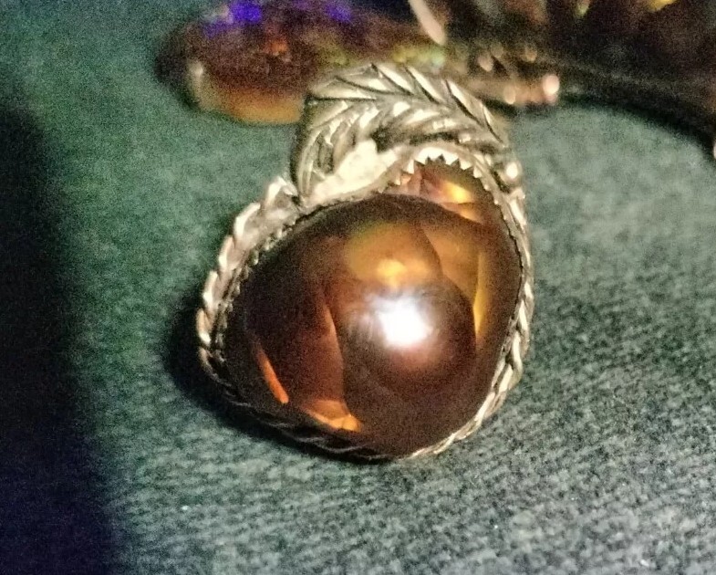 Fire Agate Ring - image 1