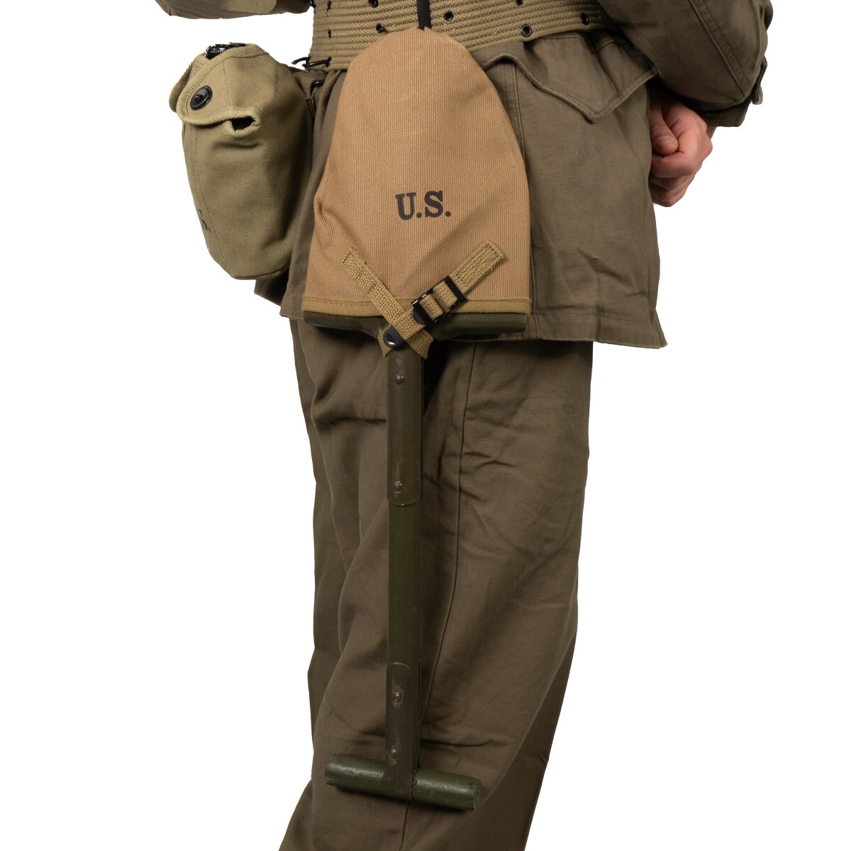 WW2 US Shovel Cover 1944 Made In Korea - Foto 14