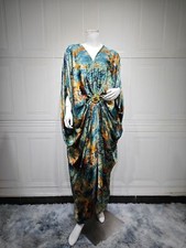 African Dashiki Kaftan Loose Women Printed Long Dress Abaya Evening Robe Gown