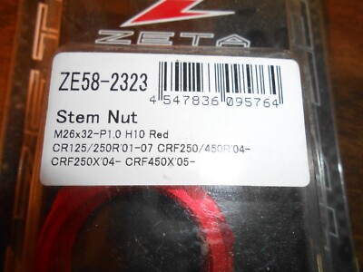 Buy ZETA - ZE58-2323 - Steering Stem Nut & Bolt, Red online | eBay