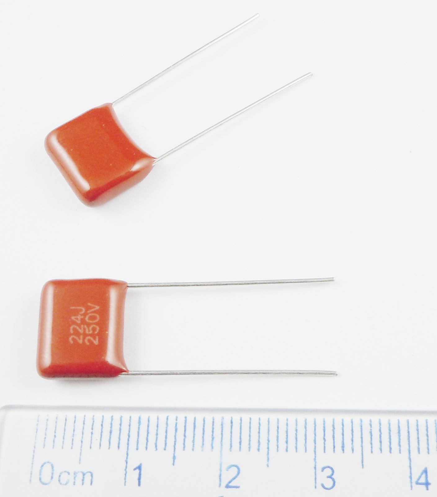 50Pcs Metallized Polypropylene Film Capacitor 250V 0.22UF 224 224J CL21 ...