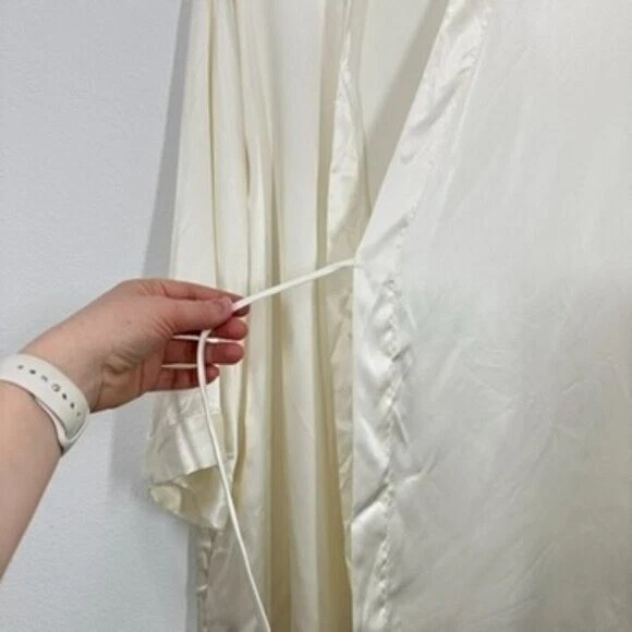 Vera Wang слоновой кости короткий кимоно халат свадебные фотографии свадьбы день романтический классический - Изображение 3 из 4