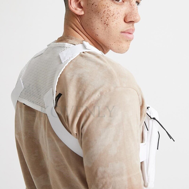 ★sa★chiiibag　ch!iibag　ウエストバッグ　ホワイト チーバッグ ch!iiibag ショルダー ホワイト シュリンクウエストバッグ