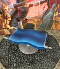 Large Blue Magic Item Flying Carpet miniature Dungeons & Dragons D&D painted
