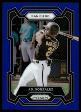 2024 Panini Prizm Baseball J.D. GONZALEZ BLUE PRIZM 188/199 #111 SAN DIEGO