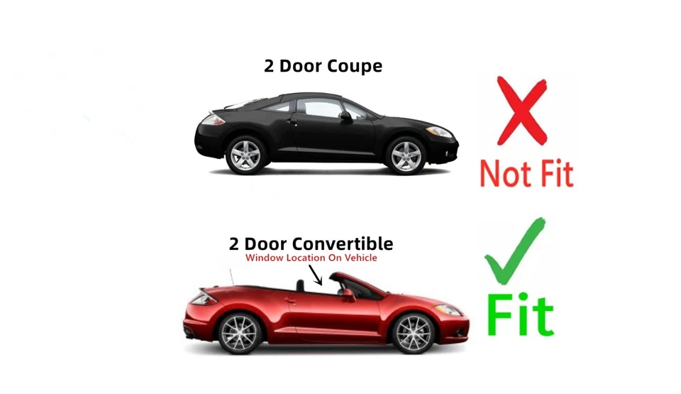 Fit 07-12 Mitsubishi Eclipse Convertible Passenger Right Front Door Window Glass - Image 3 of 4