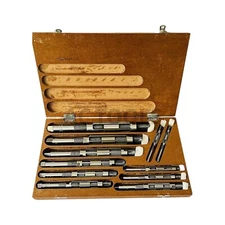 Adjustable Hand Reamer Set  11 Pcs  H4 To H14 (15/32 - 1-1/2")  USA ACTOOLS