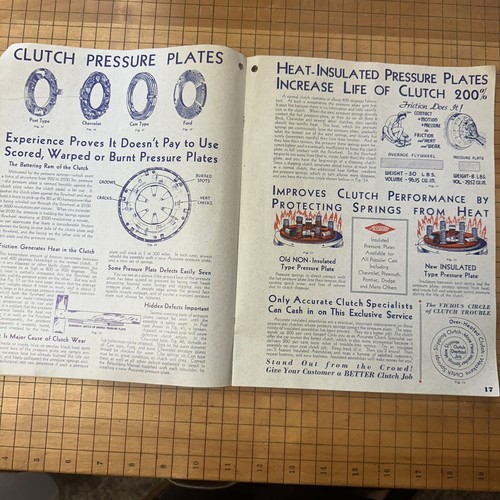 Vintage 1935 CLUTCHES How To Service Manual Abels Auto Sup Accurate Parts MFG Co - Picture 8 of 15