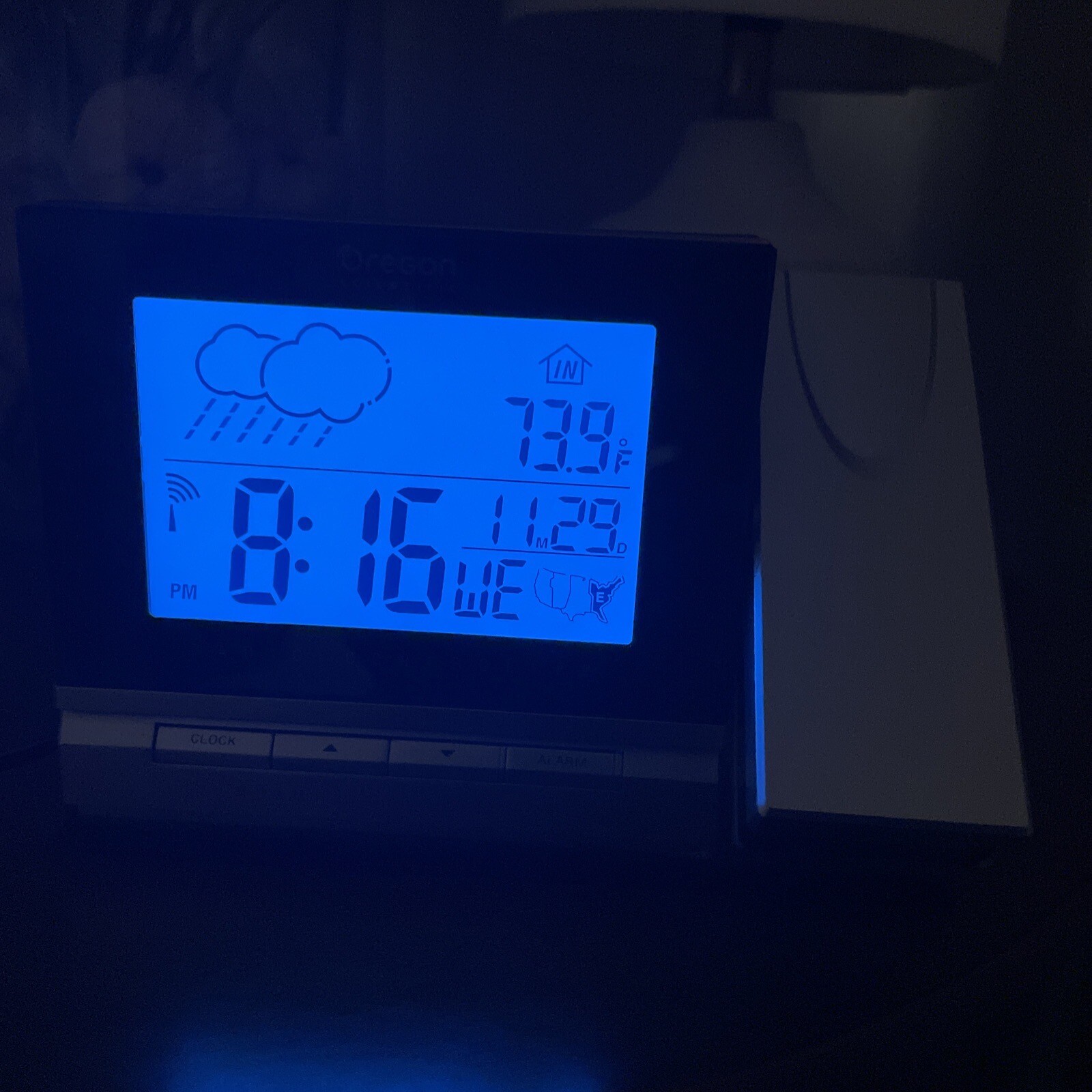 Oregon Scientific BAR338PA Radio Controlled Projection Barometer Clock eBay