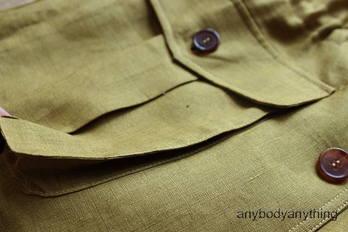 100% Linen Men British Retro Safari Jacket Pockets Slim Hunting Coat Casual Tops - Picture 10 of 25