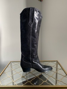 faux snakeskin cowboy boots