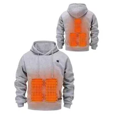Heated Hoodie for Men & Women –Unisex Electric Sweatshirt with 3 Adjustable Heat