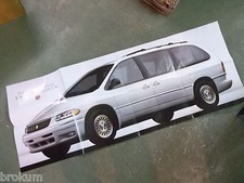 HUGE 20" X 52" CHRYSLER TOWN & COUNTRY POSTER ORIGINAL NEW NEVER USED (BOX 415)