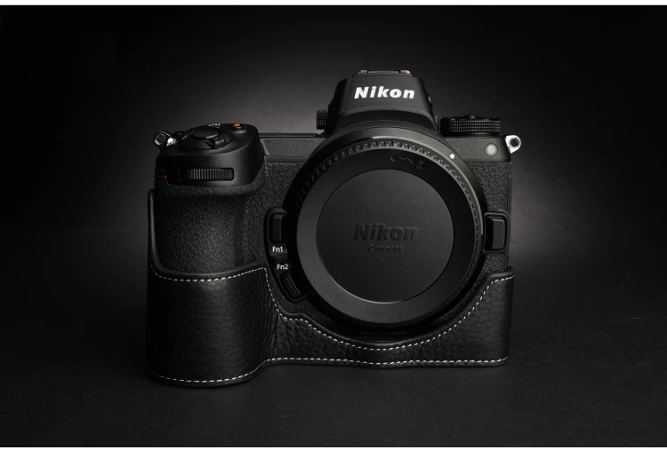 Real Leather Camera Bag Case Cover Grip Belt Strap For Nikon Z5 Z6 Z7 Z6II Z7II - Image 3 of 4