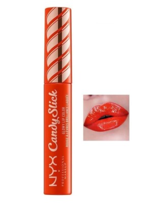 NYX Candy Slick Glowy Lip Color – Lippenstift/Gloss In 'S'more Please', Saftig-glänzendes Finish