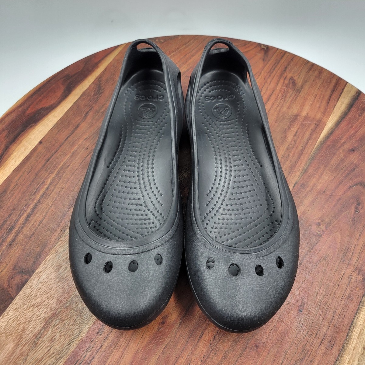 フラットシューズ CROCS Woman Flat shoes Black 209386 001 Crocs Kadee Ballet Flat Shoes Women's 8 Black Comfort Slip